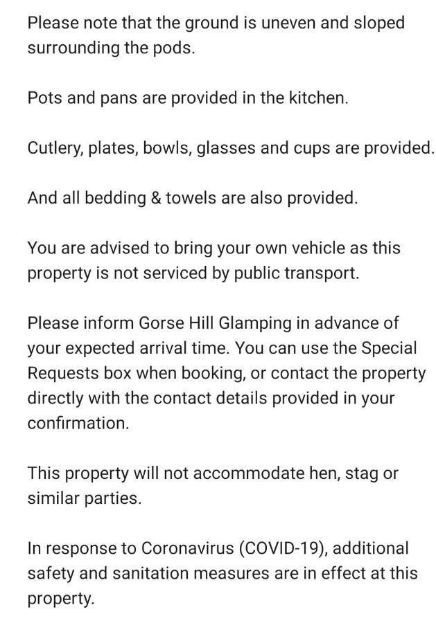 Hotel Gorse Hill Glamping à Newcastle  Extérieur photo